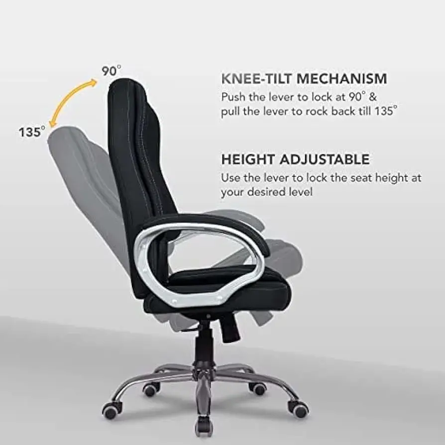 High Back Executive Office Chair with Cushioned Seat | Premium Ergonomic Boss Chair - Image 2