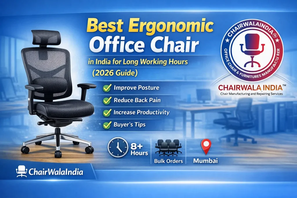 Best Ergonomic Office Chair in India for Long Working Hours (2026 Guide)