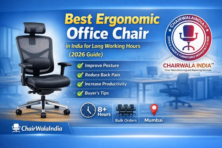 Best Ergonomic Office Chair in India for Long Working Hours (2026 Guide)
